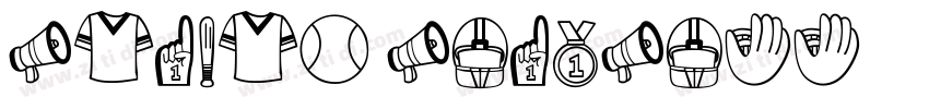 Boston Baseball字体转换
